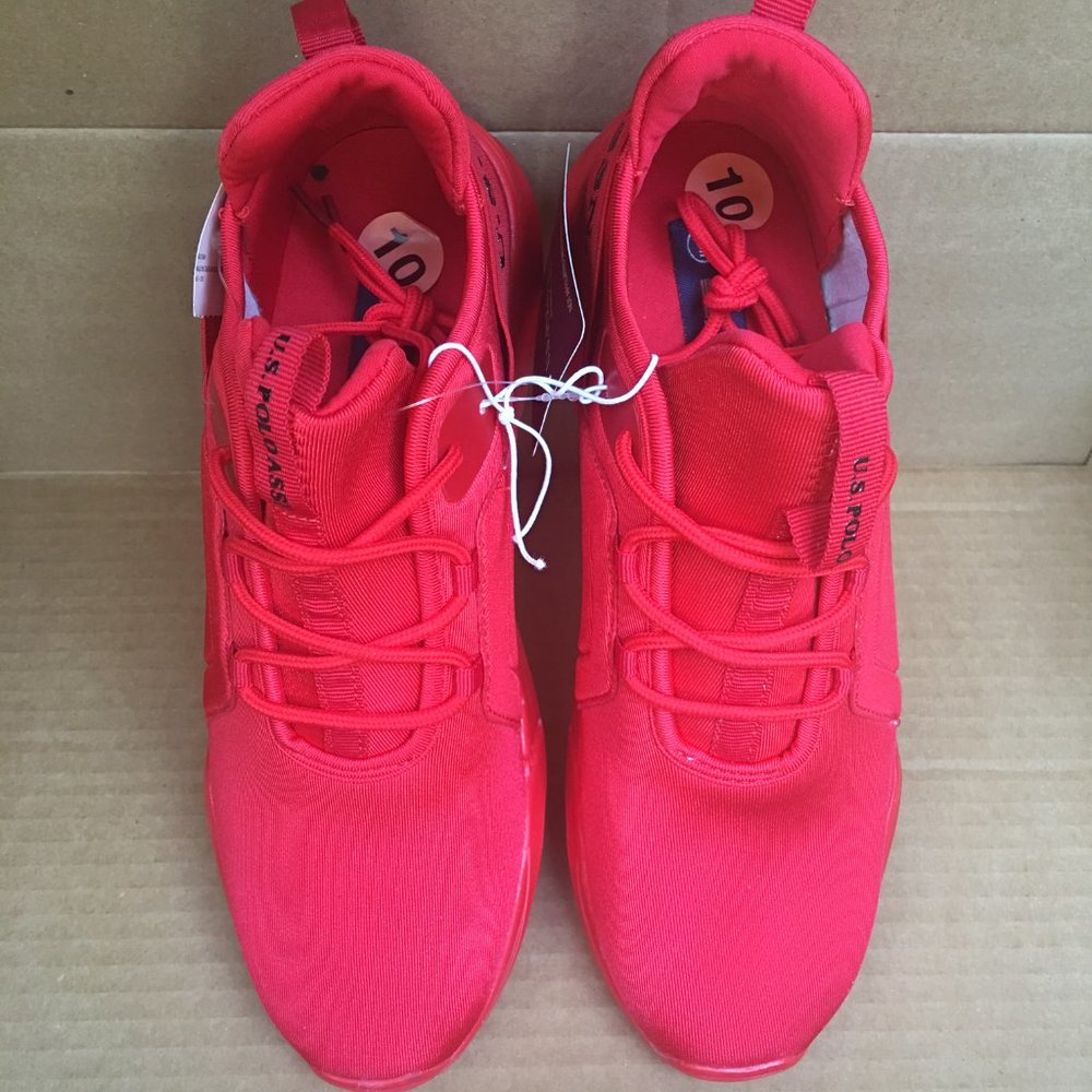 U.S. POLO ASSN. Women's Red & Black Pacer Low-top - Picture 5 of 9